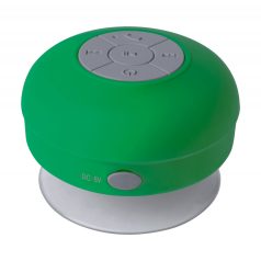   Splashproof bluetooth speaker, ø85×55 mm, Everestus, 20FEB10675, Plastic, Cauciuc, Verde, Alb