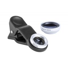   Smartphone lens kit, 95×160×25 mm, Everestus, 20FEB4421, Sticla, Aluminiu, Alb, Negru