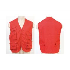 Vest, unisex, XL, L-XXL, 20FEB14179, Poliester, Bumbac, Rosu