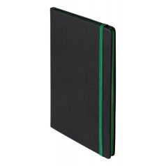   Agenda, 145×210×14 mm, Everestus, 20FEB10139, Piele ecologica, Verde, Negru