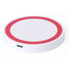   Wireless charger, ø70×9 mm, Everestus, 20FEB11187, Plastic, Rosu