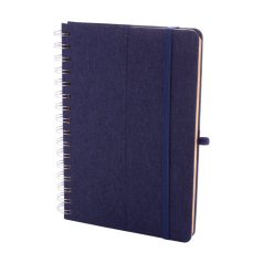   Agenda, Everestus, 42FEB231434, A5, Dictando, Coperta cu spirala, 70 file, 150x210x15 mm, Poliester, Hartie, Albastru