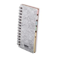   Agenda B7, Dictando, 2402E18323, Everestus, 61x130x15 mm, rPET, Hartie, Gri