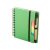 Agenda cu pix inclus, A6, Dictando, 2402E18332, Everestus, 130x145x11 mm, Hartie, Verde