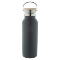   Termos, 21MAR2685, 500 ml, Ø 70x220 mm, Everestus, Otel, Bambus, Gri