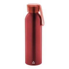   Sticla de apa sport 600 ml, 2401E17758, Everestus, ø66x230 mm, Aluminiu, Silicon, Rosu