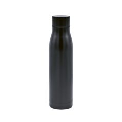   Sticla de apa 600 ml, 2407E20225, Rupt, ø7.4x27.5 cm, Otel, Negru