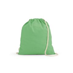   Saculet cu snur 2407E20813, Aodaci, 37x41 cm, Bumbac, Verde light